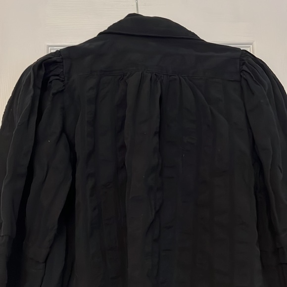 Free people black happy days peasant blouse - Picture 5 of 5